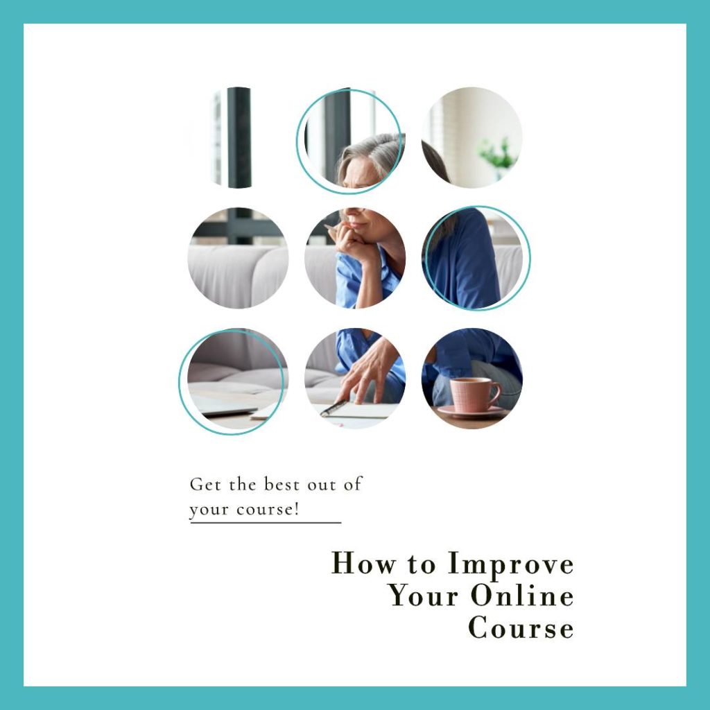 how to improve your online course